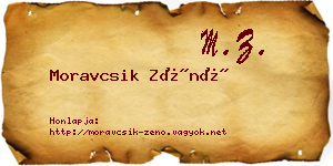 Moravcsik Zénó névjegykártya